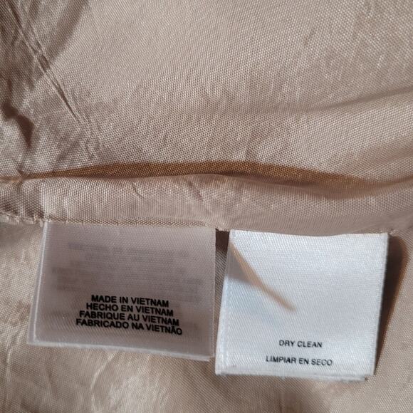 ANNE KLEIN Cream Blazer Jacket Sz 12 Career Minimalist Quietlux Neutral Workwear - Picture 8 of 11